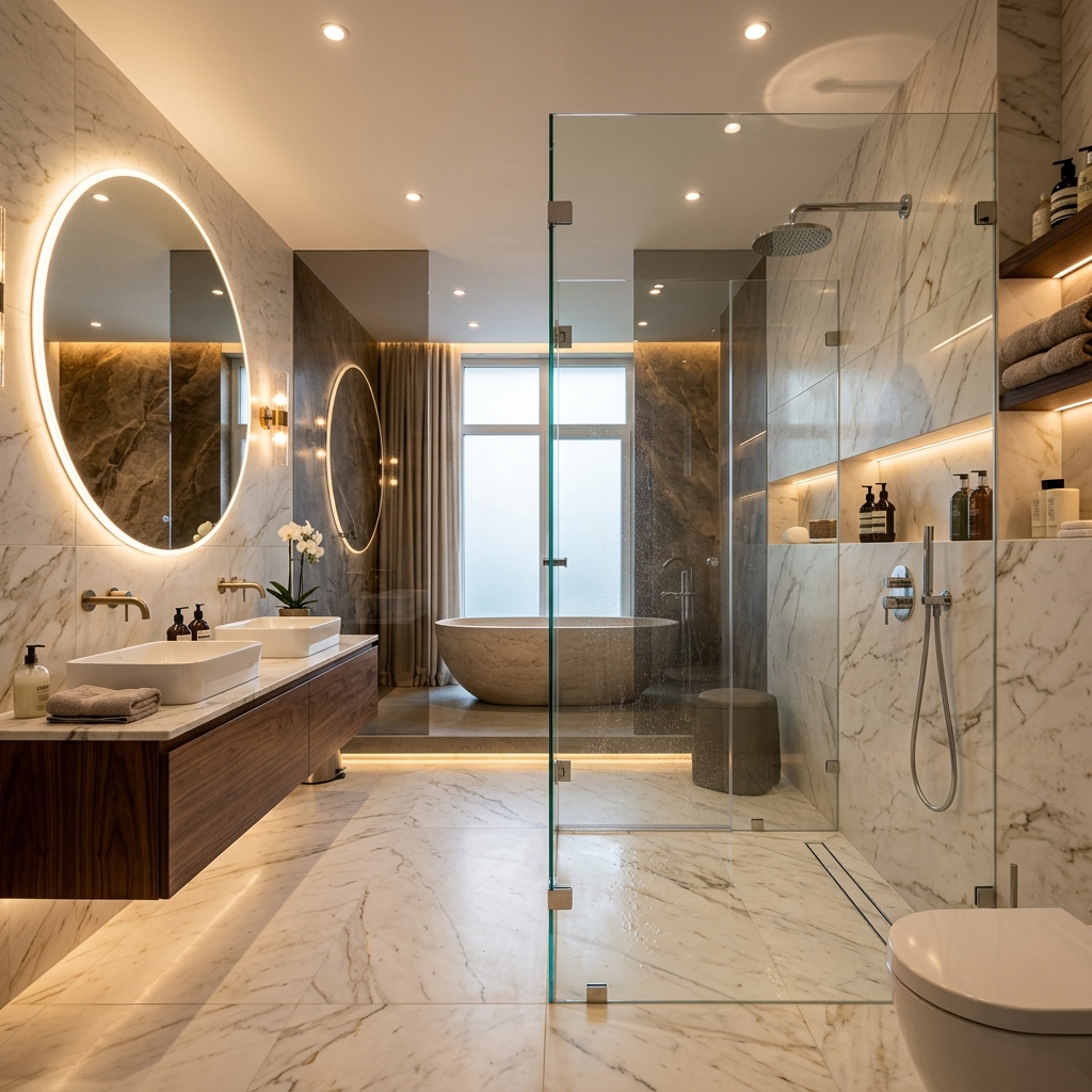 Glass Bathroom Design Trends for 2026
